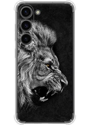 Чехол на samsung galaxy s23 лев из силикона fch_0169406