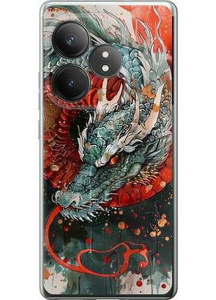 Чехол на realme gt neo6 se стихия огня из силикона fch_0170631