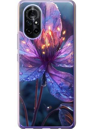 Чехол на huawei nova 8 магический цветок из силикона fch_0168860