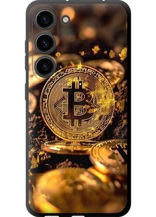 Чехол на samsung galaxy s23 золотая лихорадка биткойна tpu fch_0168702