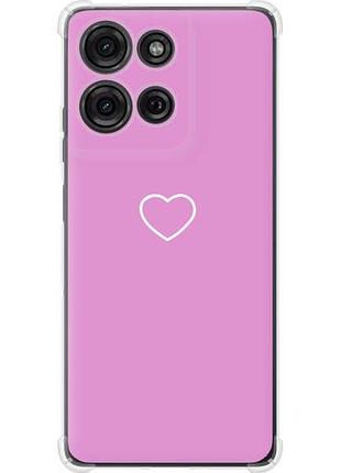 Чехол на motorola moto g75 5g сердце 2 из силикона fch_0168904