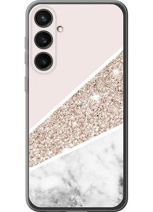 Чехол на samsung galaxy s23 fe пастельный мрамор из силикона fch_0169018