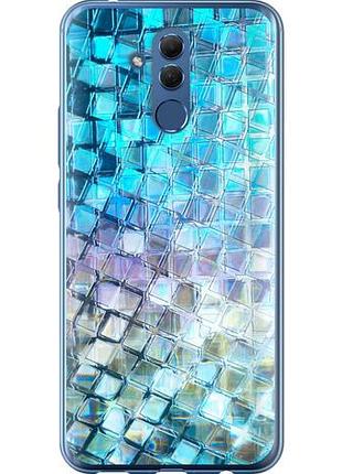 Чехол на huawei mate 20 lite переливающаяся чешуя из силикона fch_0170264