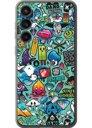 Чехол на samsung galaxy s23 fe стикер бомбинг 1 из силикона fch_0169494