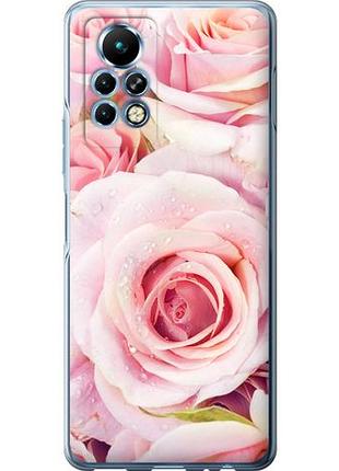 Чехол на infinix note 11 pro розы из силикона fch_0170781