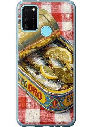 Чехол на huawei honor 9a vintage sardine tin phone из силикона fch_0171219