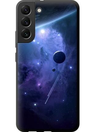 Чехол на samsung galaxy s22 plus планеты в синем космосе tpu fch_0170966