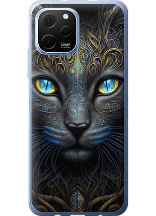 Чехол на huawei nova y61 кошка из силикона fch_0169220