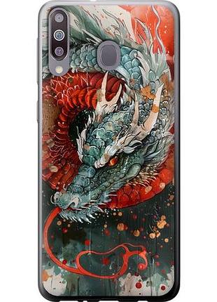 Чехол на samsung galaxy a40s a3050 стихия огня из пластика fch_0170598