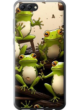 Чехол на huawei honor v10 / view 10 жабки из силикона fch_0171050