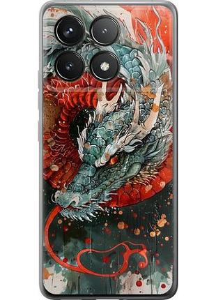 Чехол на xiaomi poco f6 pro стихия огня из силикона fch_0170667
