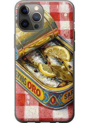 Чехол на iphone 12 pro max vintage sardine tin phone из пластика fch_0160307
