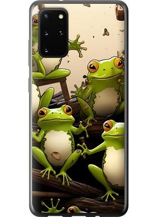 Чехол на samsung galaxy s20 plus жабки из пластика fch_0026003