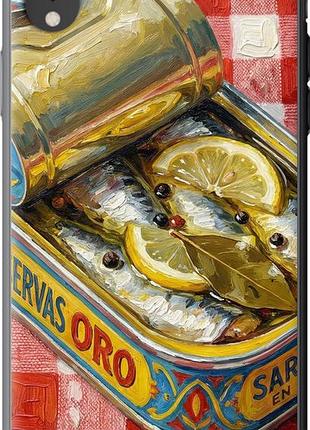 Чехол на iphone xr vintage sardine tin phone из пластика fch_0160391