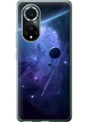 Чехол на huawei nova 9 pro планеты в синем космосе из силикона fch_0170857