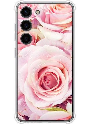 Чехол на samsung galaxy s23 розы из силикона fch_0170826