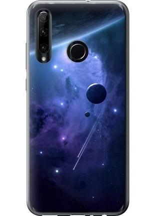 Чехол на huawei honor 10i планеты в синем космосе из силикона fch_0170858