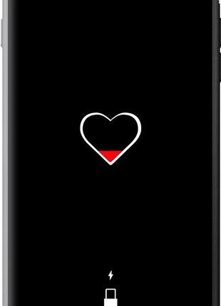 Чехол на iphone 8 plus подзарядка сердца из пластика fch_0171815