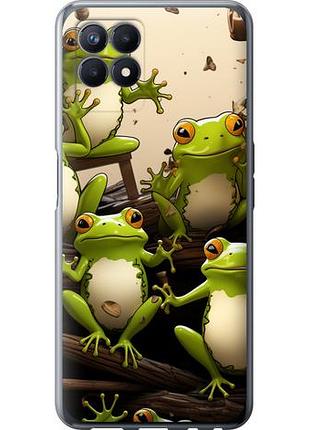 Чехол на realme narzo 50 жабки из силикона fch_0171134