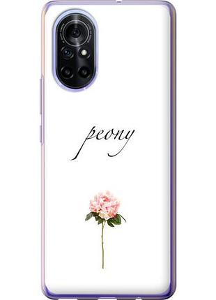 Чехол на huawei nova 8 пион из силикона fch_0171901