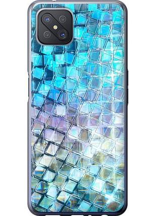 Чехол на oppo a92s переливающаяся чешуя из силикона fch_0170298