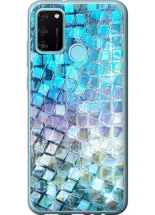 Чехол на huawei honor 9a переливающаяся чешуя из силикона fch_0170257