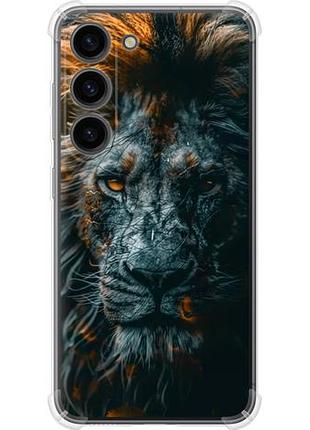 Чехол на samsung galaxy s23 лев в сумерках из силикона fch_0171275