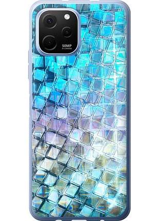Чехол на huawei nova y61 переливающаяся чешуя из силикона fch_0170351