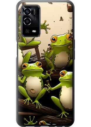Чехол на oppo a55 жабки из силикона fch_0171081