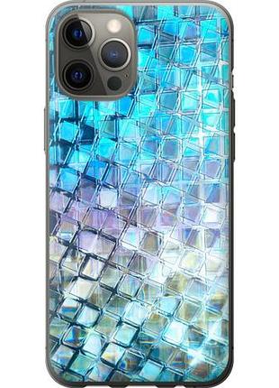 Чехол на iphone 12 pro max переливающаяся чешуя из пластика fch_0170249