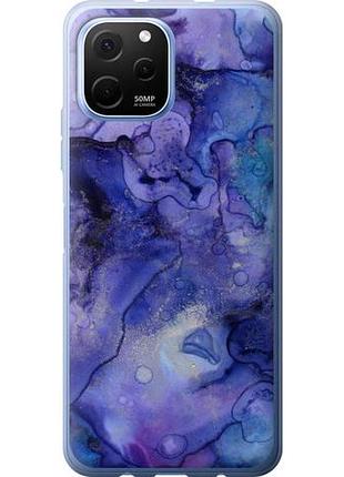 Чехол на huawei nova y61 мрамор 7 из силикона fch_0171694
