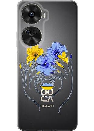 Чехол на huawei nova xiaomi 12 se / nova 11 se девушка из силикона fch_0170436