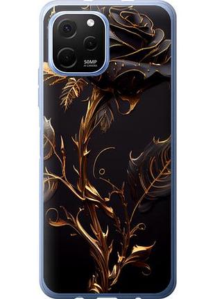 Чехол на huawei nova y61 роза 3 из силикона fch_0168944