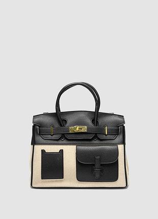 🤍 porté bag textile/black