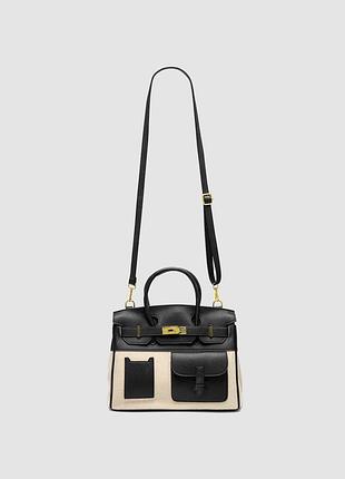 🤍 porté bag textile/black 3