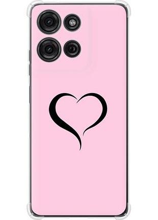 Чехол на motorola moto g75 5g сердце 1 из силикона fch_0168675