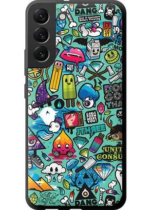 Чехол на samsung galaxy s22 plus стикер бомбинг 1 tpu fch_0169509