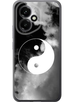 Чехол на huawei honor 400 5g инь и янь из силикона fch_0169647