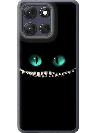 Чехол на motorola moto g86 чеширский кот из силикона fch_0168799