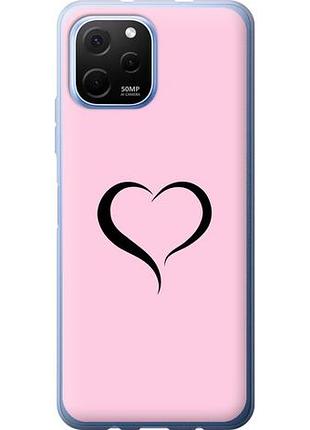 Чехол на huawei nova y61 сердце 1 из силикона fch_0168665