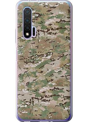 Чехол на huawei nova 6 камуфляж v5 из силикона fch_0169034