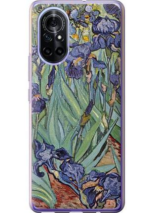 Чехол на huawei nova 8 винсент ван гог. ирисы из силикона fch_0169461