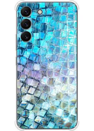 Чехол на samsung galaxy s22 переливающаяся чешуя из силикона fch_0170348
