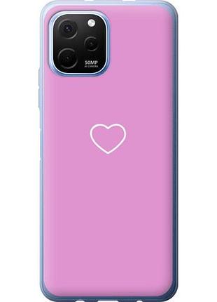 Чехол на huawei nova y61 сердце 2 из силикона fch_0168894