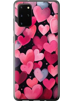 Чехол на samsung galaxy s20 plus сердечки 4 из пластика fch_0019928