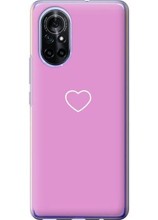 Чехол на huawei nova 8 сердце 2 из силикона fch_0168885