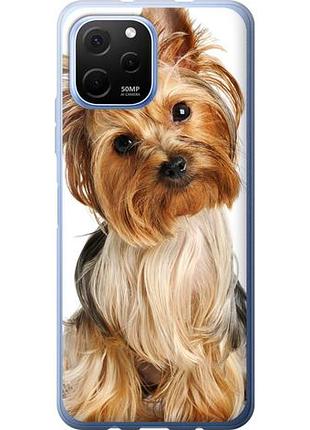 Чехол на huawei nova y61 йоркширский терьер с хвостиком из силикона fch_0169821