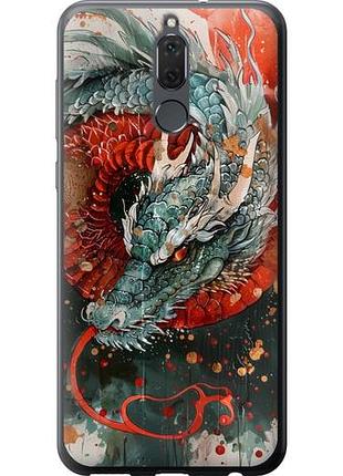 Чехол на huawei mate 10 lite стихия огня из пластика fch_0170576