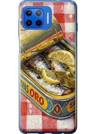 Чехол на motorola moto g plus vintage sardine tin phone из силикона fch_0171230