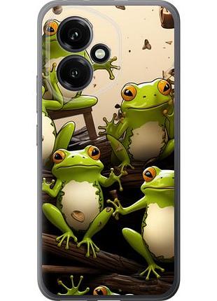 Чехол на huawei honor 400 5g жабки из силикона fch_0171141